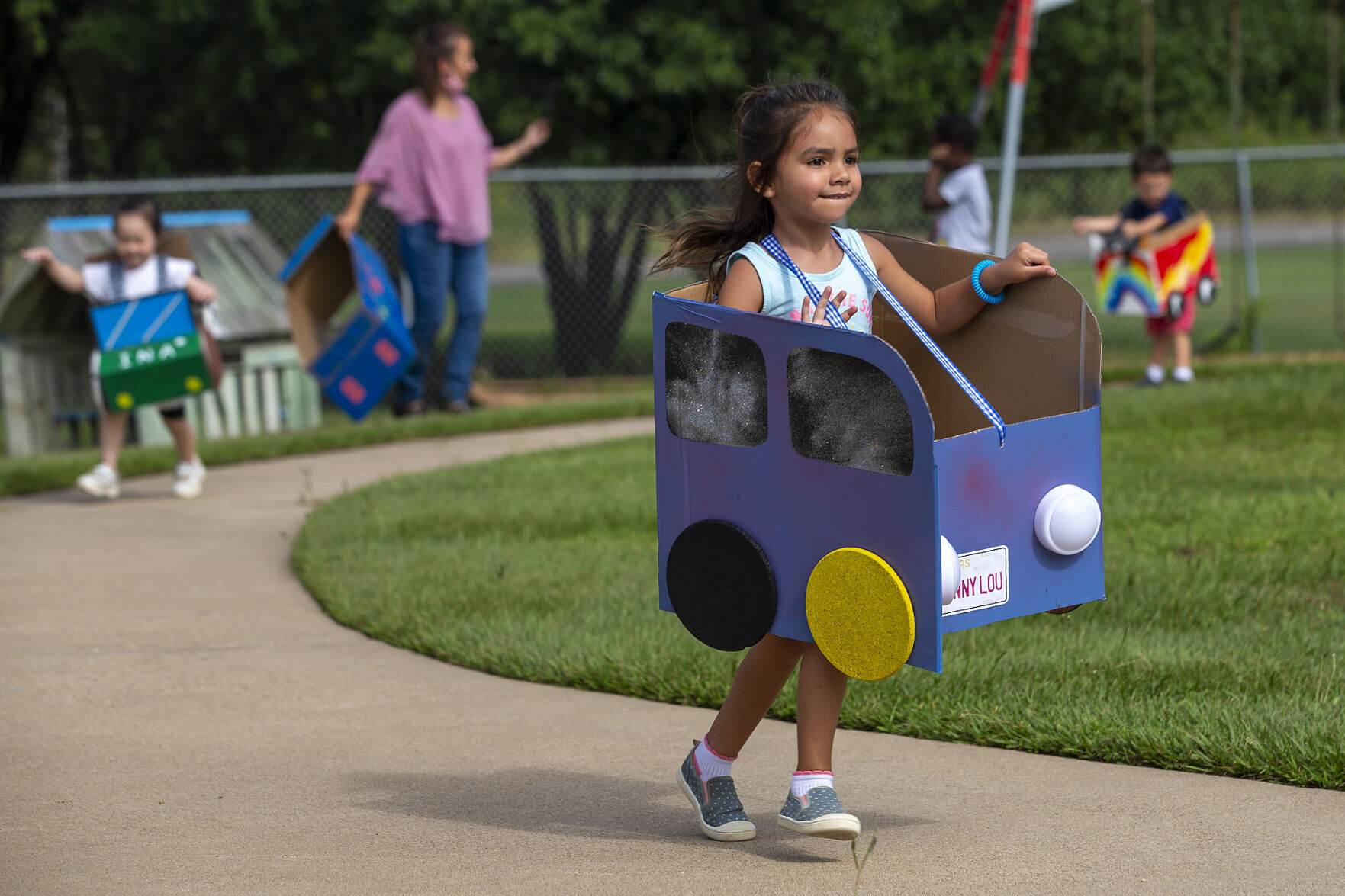 Preschool box car race